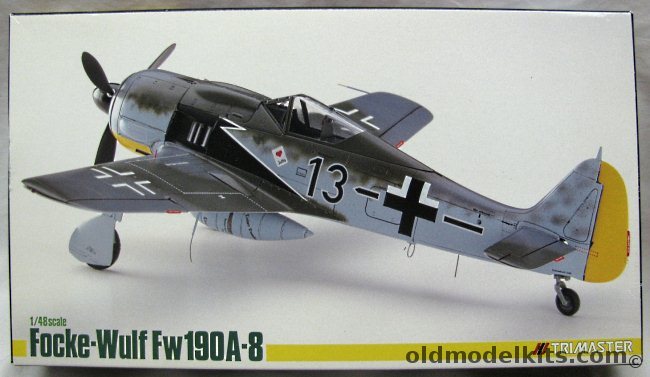 Trimaster 1/48 Focke-Wulf FW-190A-8 - Luftwaffe JG26 Josef Priller June 1944 / II.JG1 Heinz Bar April 1944, MA-6 plastic model kit